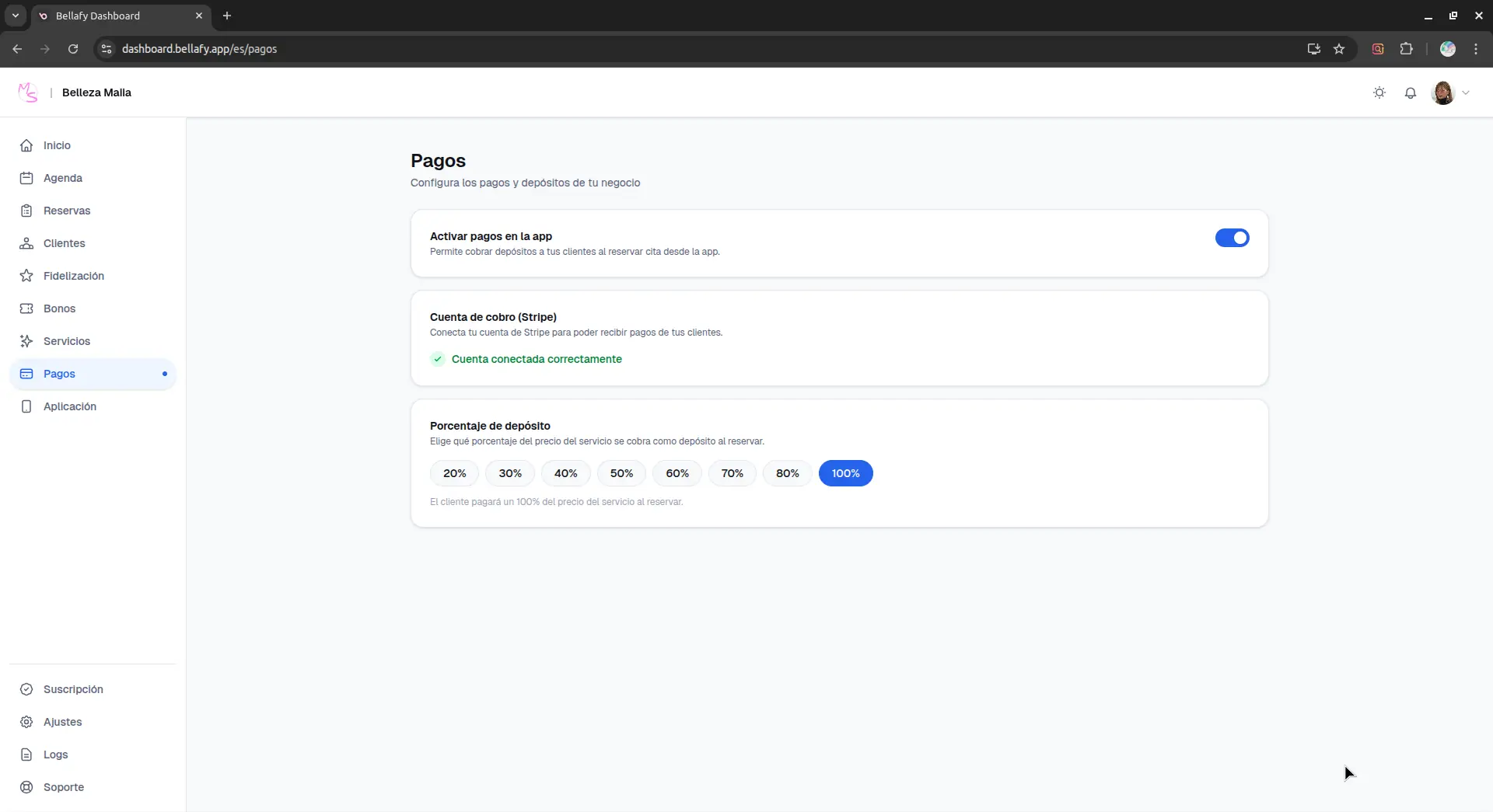 Payments active state